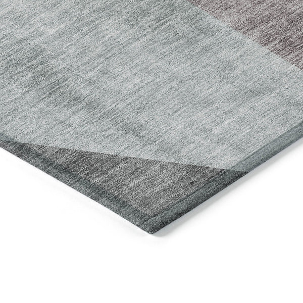 Homeroots 3' Beige Khaki And Taupe Abstract Washable Area Rug For Indoor And Outdoor Spaces, Durable Design 9' X 12' Polyester 582894