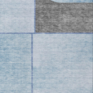 Homeroots 3' Stylish Coral Peach And Gray Abstract Washable Area Rug For Indoor And Outdoor Spaces 5' X 8' Polyester 582903