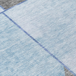 Homeroots 3' Stylish Coral Peach And Gray Abstract Washable Area Rug For Indoor And Outdoor Spaces 8' Round Polyester 582904