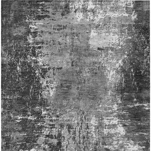 Homeroots 3' Washable Eggplant Purple & Lavender Abstract Area Rug For Indoor & Outdoor Spaces, Durable Design 5' X 8' Polyester 582921