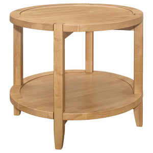 English Elm Runnion Rustic Mango Wood 2 Piece Coffee and End Table Set with Open Shelves B062S01450