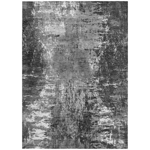 Homeroots 3' Washable Eggplant Purple & Lavender Abstract Area Rug For Indoor & Outdoor Spaces, Durable Design 10' X 14' Polyester 582925