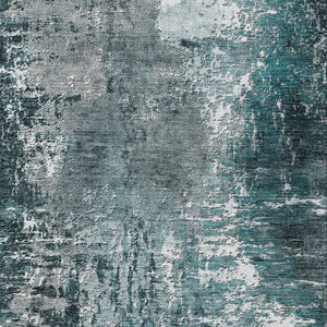 Homeroots 3' Washable Eggplant Purple & Lavender Abstract Area Rug For Indoor & Outdoor Spaces, Durable Design 5' X 8' Polyester 582927