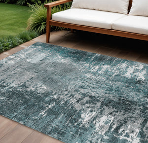 Homeroots 3' Washable Eggplant Purple & Lavender Abstract Area Rug For Indoor & Outdoor Spaces, Durable Design 8' X 10' Polyester 582929