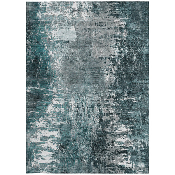 Homeroots 3' Washable Eggplant Purple & Lavender Abstract Area Rug For Indoor & Outdoor Spaces, Durable Design 10' X 14' Polyester 582931