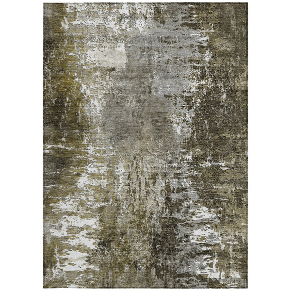 Homeroots 3' Washable Eggplant Purple & Lavender Abstract Area Rug For Indoor & Outdoor Spaces, Durable Design 5' X 8' Polyester 582933