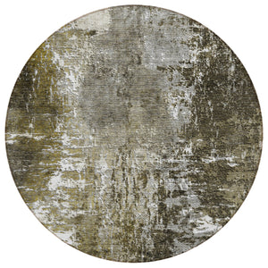 Homeroots 3' Washable Eggplant Purple & Lavender Abstract Area Rug For Indoor & Outdoor Spaces, Durable Design 8' Round Polyester 582934