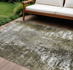 Homeroots 3' Washable Eggplant Purple & Lavender Abstract Area Rug For Indoor & Outdoor Spaces, Durable Design 9' X 12' Polyester 582936