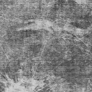 Homeroots 3' Stylish Green And Gray Abstract Washable Indoor Outdoor Area Rug For Versatile Home Decor 3' X 5' Polyester 582950