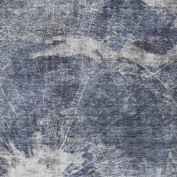 Homeroots 3' Stylish Green And Gray Abstract Washable Indoor Outdoor Area Rug For Versatile Home Decor 8' X 10' Polyester 582959