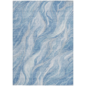Homeroots 3' Green And Ivory Abstract Washable Area Rug - Stylish Indoor Outdoor Design For Any Space 9' X 12' Polyester 582984