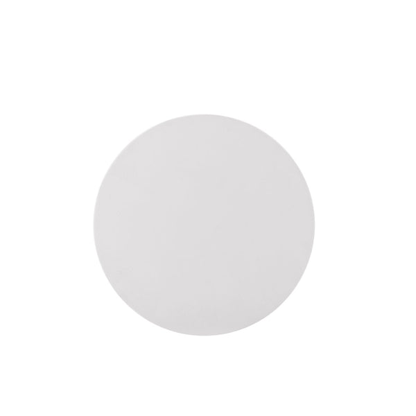 English Elm Outdoor Mgo Round Side Table Weatherproof Matte White Patio or Living Room Accent N772P374362W