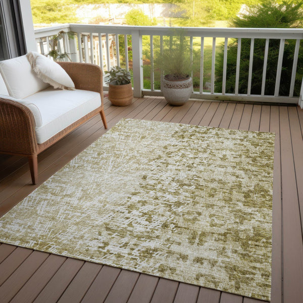 Homeroots 3' Stylish Abstract Washable Area Rug For Indoor And Outdoor Use – Durable, Stain-resistant Design 3' X 5' Polyester 583004