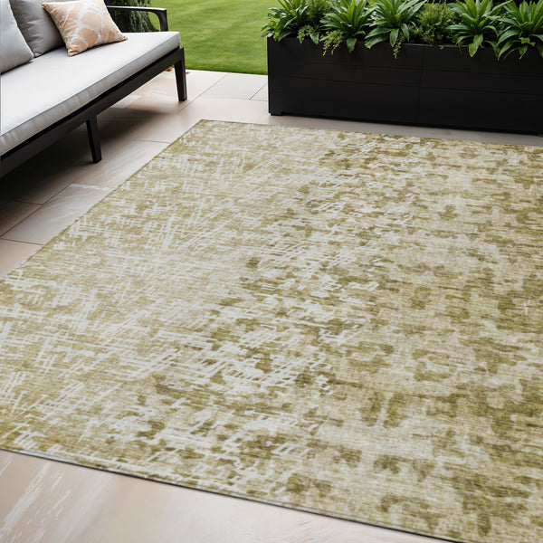 Homeroots 3' Stylish Abstract Washable Area Rug For Indoor And Outdoor Use – Durable, Stain-resistant Design 5' X 8' Polyester 583005