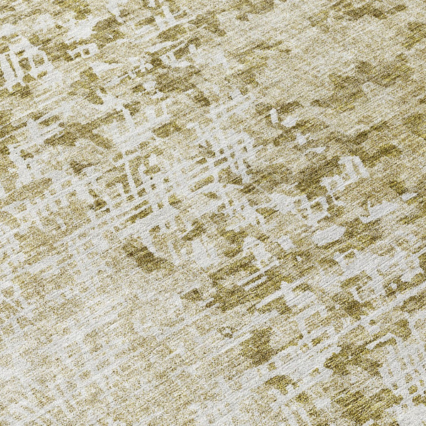 Homeroots 3' Stylish Abstract Washable Area Rug For Indoor And Outdoor Use – Durable, Stain-resistant Design 8' Round Polyester 583006