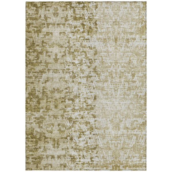 Homeroots 3' Stylish Abstract Washable Area Rug For Indoor And Outdoor Use – Durable, Stain-resistant Design 9' X 12' Polyester 583008