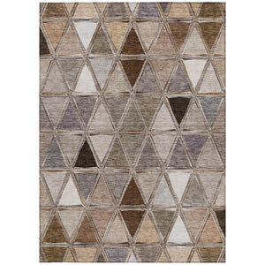 Homeroots 3' Geometric Washable Indoor Outdoor Area Rug In Green And Fern Green - Stylish & Durable Decor 9' X 12' Polyester 583020