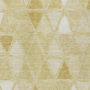 Homeroots 3' Geometric Washable Indoor Outdoor Area Rug In Green And Fern Green - Stylish & Durable Decor 5' X 8' Polyester 583029