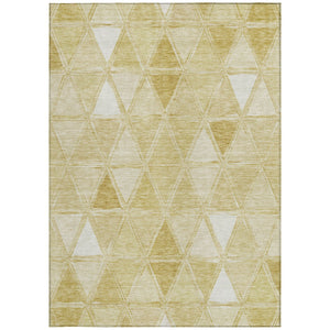 Homeroots 3' Geometric Washable Indoor Outdoor Area Rug In Green And Fern Green - Stylish & Durable Decor 9' X 12' Polyester 583032