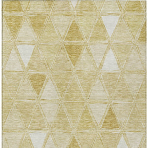 Homeroots 3' Geometric Washable Indoor Outdoor Area Rug In Green And Fern Green - Stylish & Durable Decor 9' X 12' Polyester 583032