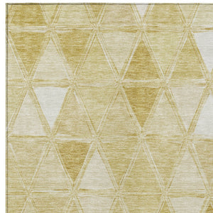 Homeroots 3' Geometric Washable Indoor Outdoor Area Rug In Green And Fern Green - Stylish & Durable Decor 10' X 14' Polyester 583033