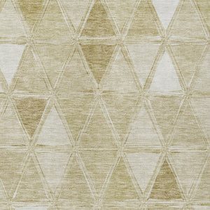 Homeroots 3' Geometric Washable Indoor Outdoor Area Rug In Green And Fern Green - Stylish & Durable Decor 10' X 14' Polyester 583039