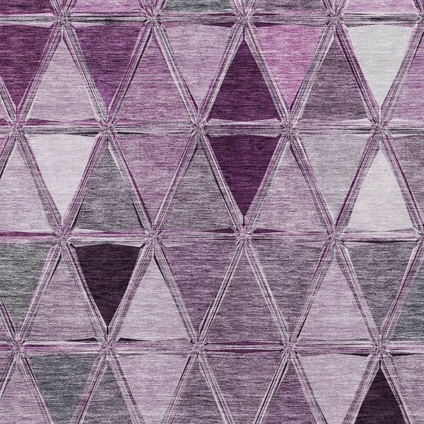 Homeroots 3' Geometric Washable Indoor Outdoor Area Rug In Green And Fern Green - Stylish & Durable Decor 3' X 5' Polyester 583040