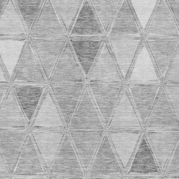 Homeroots 3' Geometric Washable Indoor Outdoor Area Rug In Green And Fern Green - Stylish & Durable Decor 8' X 10' Polyester 583049