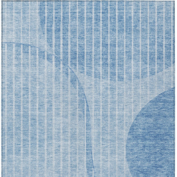 Homeroots 3' Stylish Brown Taupe And Ivory Striped Washable Area Rug For Indoor And Outdoor Spaces 3' X 5' Polyester 583064