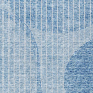 Homeroots 3' Stylish Brown Taupe And Ivory Striped Washable Area Rug For Indoor And Outdoor Spaces 8' X 10' Polyester 583067