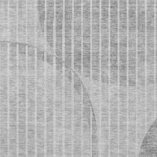 Homeroots 3' Stylish Brown Taupe And Ivory Striped Washable Area Rug For Indoor And Outdoor Spaces 5' X 8' Polyester 583077