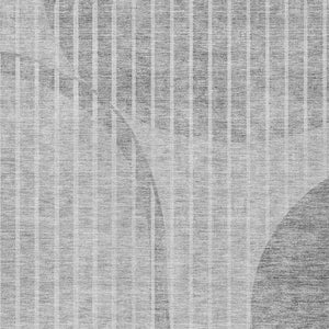 Homeroots 3' Stylish Brown Taupe And Ivory Striped Washable Area Rug For Indoor And Outdoor Spaces 8' X 10' Polyester 583079