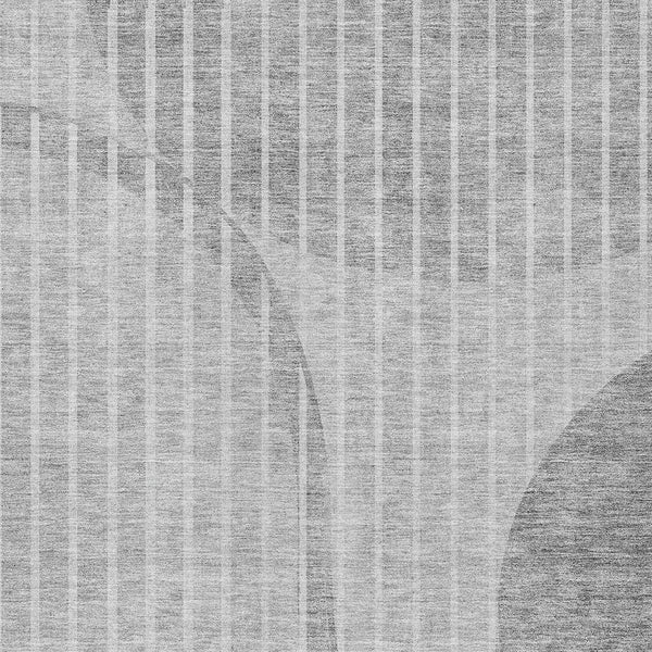 Homeroots 3' Stylish Brown Taupe And Ivory Striped Washable Area Rug For Indoor And Outdoor Spaces 8' X 10' Polyester 583079