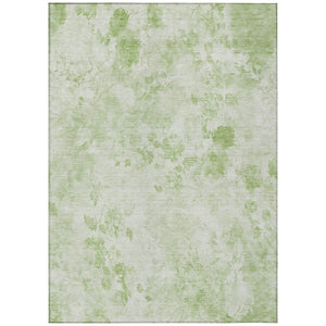HomeRoots 9' Green and Ivory Floral Washable Area Rug - Durable, Elegant Design for Indoor and Outdoor Spaces 9' X 12' 583092