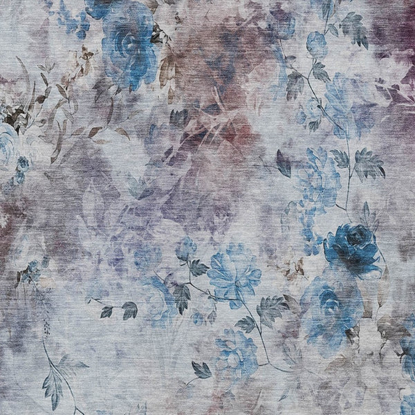 Homeroots 3' Green Floral Washable Area Rug For Indoor And Outdoor Spaces – Durable, Stylish, And Easy Care 8' X 10' Polyester 583103