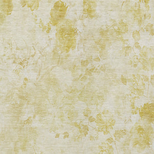 Homeroots 3' Green Floral Washable Area Rug For Indoor And Outdoor Spaces – Durable, Stylish, And Easy Care 5' X 8' Polyester 583107