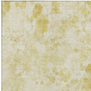 Homeroots 3' Green Floral Washable Area Rug For Indoor And Outdoor Spaces – Durable, Stylish, And Easy Care 10' X 14' Polyester 583111