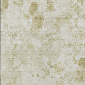 Homeroots 3' Green Floral Washable Area Rug For Indoor And Outdoor Spaces – Durable, Stylish, And Easy Care 5' X 8' Polyester 583113