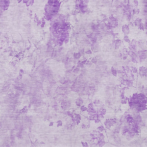 Homeroots 3' Green Floral Washable Area Rug For Indoor And Outdoor Spaces – Durable, Stylish, And Easy Care 8' X 10' Polyester 583121