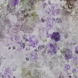 Homeroots 3' Green Floral Washable Area Rug For Indoor And Outdoor Spaces – Durable, Stylish, And Easy Care 3' X 5' Polyester 583124