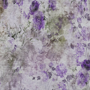 Homeroots 3' Green Floral Washable Area Rug For Indoor And Outdoor Spaces – Durable, Stylish, And Easy Care 9' X 12' Polyester 583128