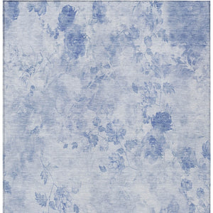 Homeroots 3' Green Floral Washable Area Rug For Indoor And Outdoor Spaces – Durable, Stylish, And Easy Care 3' X 5' Polyester 583130