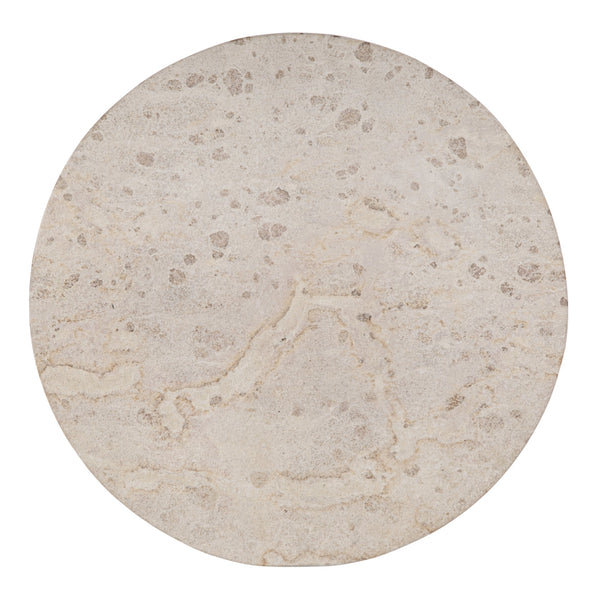 Butler Specialty Lucia Round Marble And Iron Pedestal Side Table – Elegant Accent For Sophisticated Living Spaces White Marble,Iron,Mdf 5831389-butler