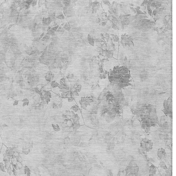 Homeroots 3' Green Floral Washable Area Rug For Indoor And Outdoor Spaces – Durable, Stylish, And Easy Care 8' X 10' Polyester 583139