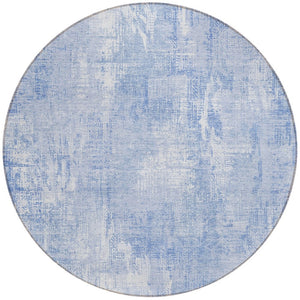 Homeroots 3' Beige Tan And Ivory Abstract Washable Indoor Outdoor Area Rug For Stylish Living Spaces 8' Round Polyester 583174