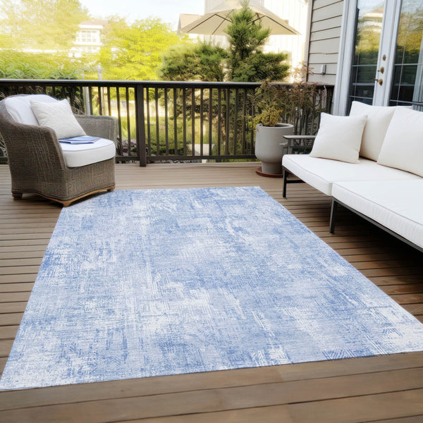 Homeroots 3' Beige Tan And Ivory Abstract Washable Indoor Outdoor Area Rug For Stylish Living Spaces 9' X 12' Polyester 583176
