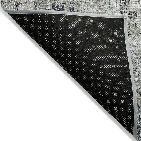 Homeroots 3' Beige Tan And Ivory Abstract Washable Indoor Outdoor Area Rug For Stylish Living Spaces 8' Round Polyester 583180