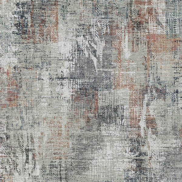 Homeroots 3' Beige Tan And Ivory Abstract Washable Indoor Outdoor Area Rug For Stylish Living Spaces 8' X 10' Polyester 583181