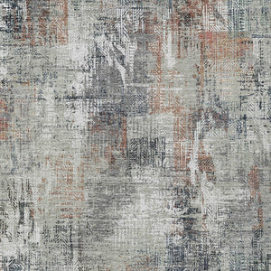 Homeroots 3' Beige Tan And Ivory Abstract Washable Indoor Outdoor Area Rug For Stylish Living Spaces 9' X 12' Polyester 583182
