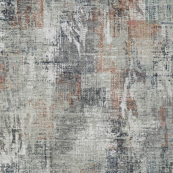 Homeroots 3' Beige Tan And Ivory Abstract Washable Indoor Outdoor Area Rug For Stylish Living Spaces 9' X 12' Polyester 583182